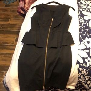 Black fitted dress